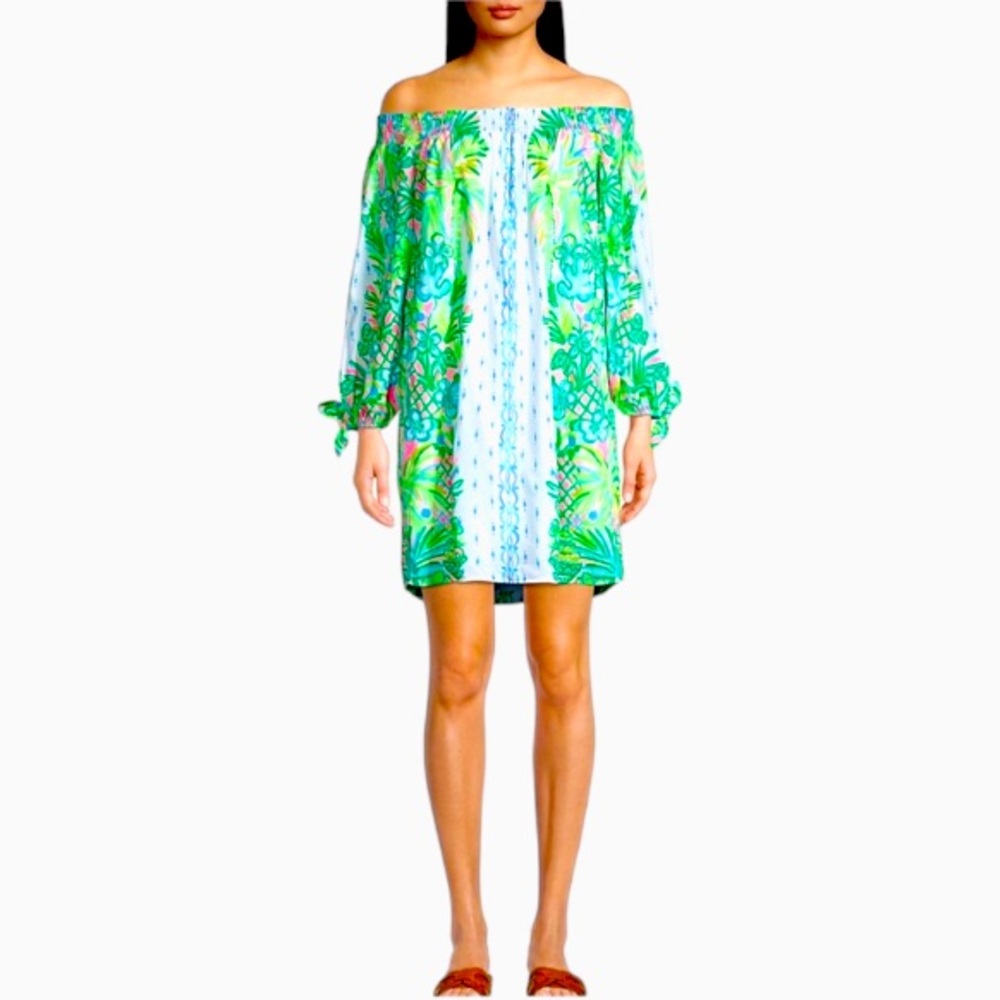 Lilly Pulitzer | Off-The-Shoulder Dress in Coconut Row